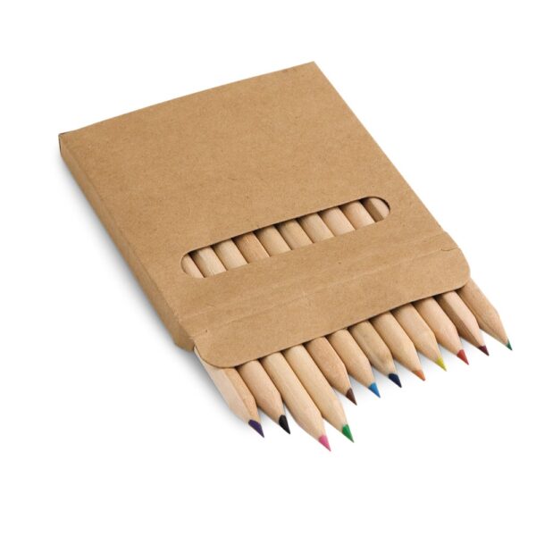 COLOURED. Buntstift Schachtel mit 12 Buntstiften - Natürlich