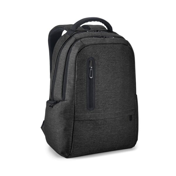 RE-BOSTON. Wasserdichter Laptop-Rucksack aus recyceltem Nylon in 2 Farben mit Fach aus 210D recyceltem Polyester - schwarz, 26 L