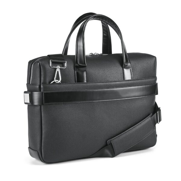 EMPIRE SUITCASE II. Executive Aktentasche aus Poly-Leder für 15.6" Laptop - schwarz