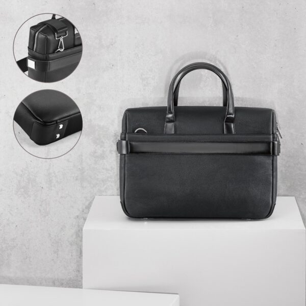 EMPIRE SUITCASE II. Executive Aktentasche aus Poly-Leder für 15.6" Laptop