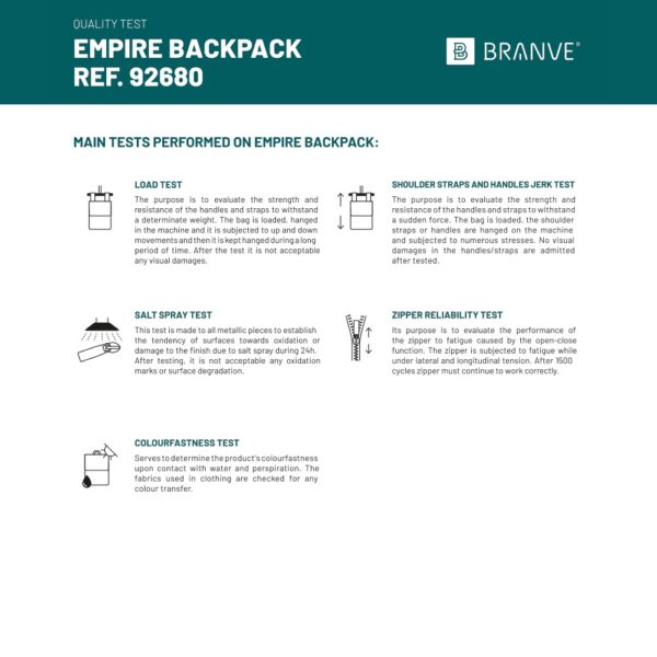 EMPIRE BACKPACK. Polypropylen-Rucksack für 14'' Laptop