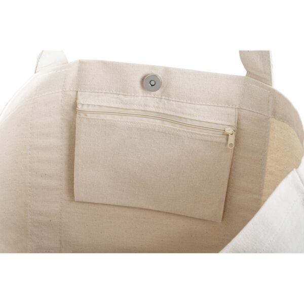 VILLE. Tragetasche aus 100% Canvas-Baumwolle mit einer Innentasche (280 g/m²)