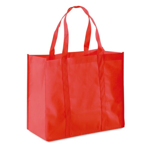 SHOPPER. Einkaufstasche aus Non-woven (80 g/m²) - rot