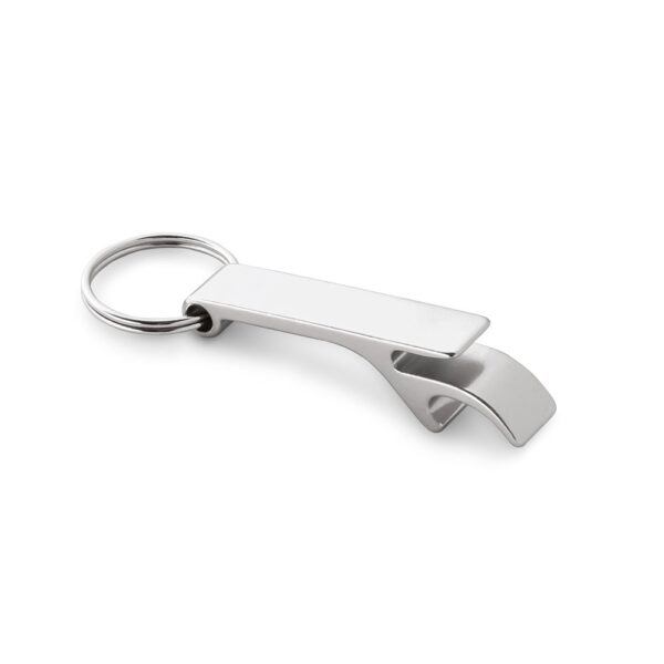 BAITT. Schlüsselanhänger aus Aluminium mit Flaschenöffner - silber