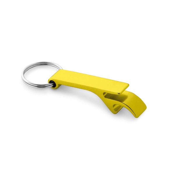 BAITT. Schlüsselanhänger aus Aluminium mit Flaschenöffner - gelb