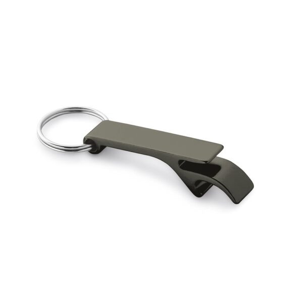 BAITT. Schlüsselanhänger aus Aluminium mit Flaschenöffner - Gewehrmetall
