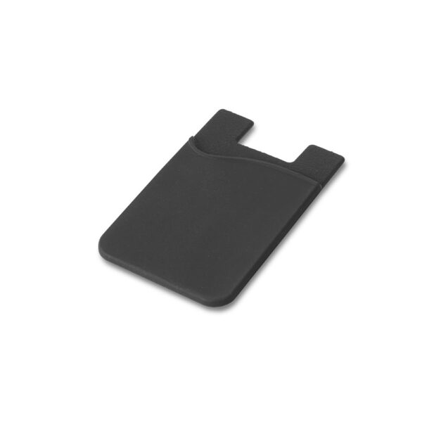 SHELLEY. Smartphone-Kartenhalter aus Silikon - schwarz