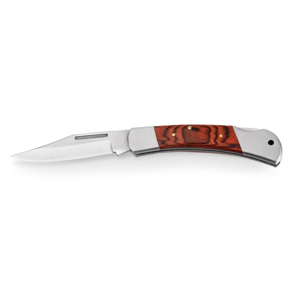 FALCON II. Taschenmesser aus Edelstahl und Holz - Natur - dunkel