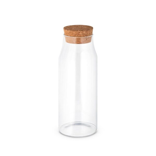 JASMIN 1000. Glasflasche mit Korkdeckel 1 Liter - Natürlich