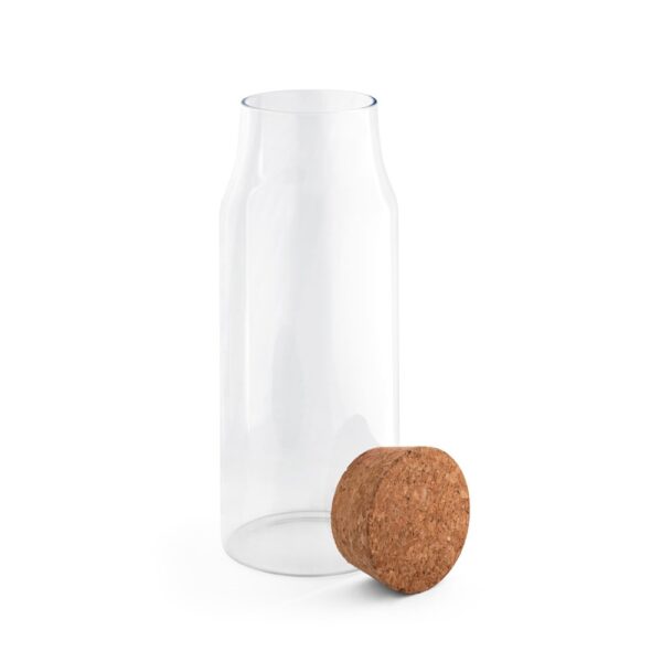 JASMIN 1000. Glasflasche mit Korkdeckel 1 Liter
