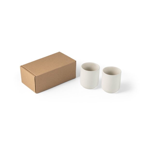 OWENS. Keramikbecherset 280 ml - Pastellweiß, 280 mL