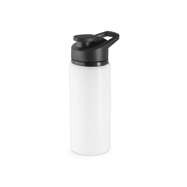 SHAWN. Sportflasche aus 90% recyceltem aluminium - weiss, 660 ml