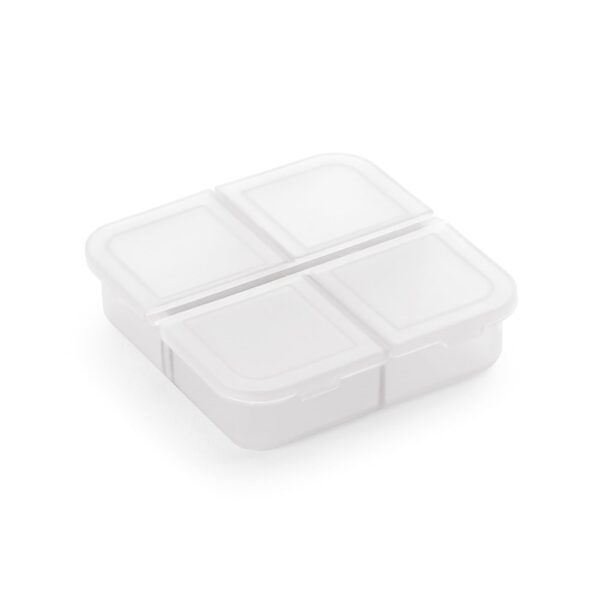 ROBERTS. Tablettenbox mit 4 Fächern - weiss