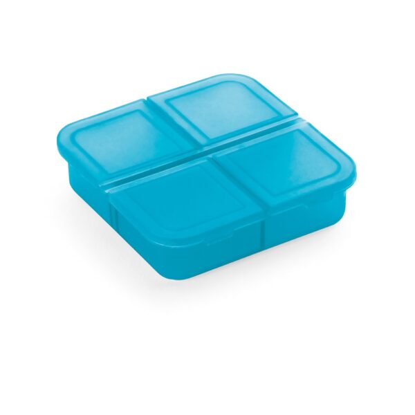 ROBERTS. Tablettenbox mit 4 Fächern - hellblau