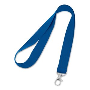 LARIAT. Lanyard aus Polyester mit 20mm Breite - Königsblau