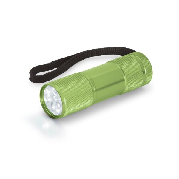 FLASHY. Taschenlampe aus Aluminium mit 9-LEDs