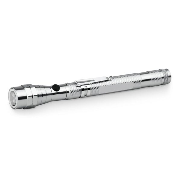 NOBEND. Ausziehbare Metall-Laterne - silber