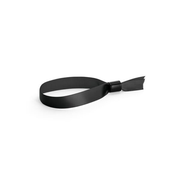 SECCUR. Veranstaltungsarmband aus Satin - schwarz
