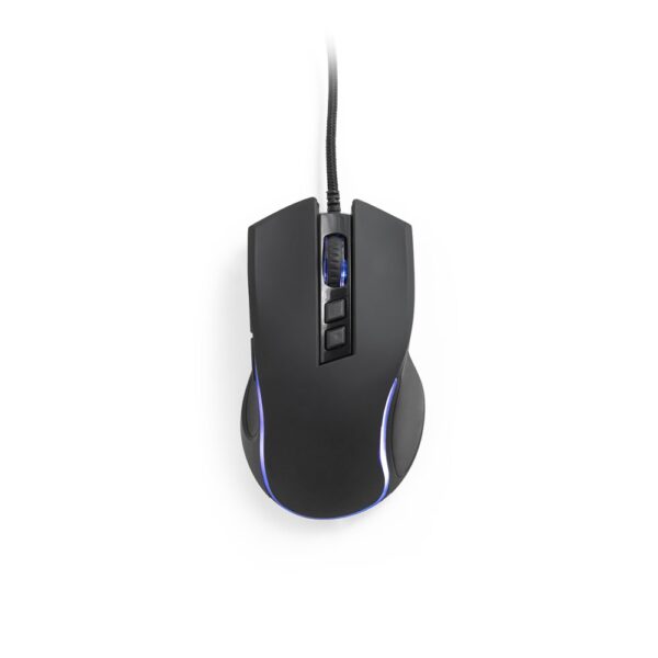 THORNE MOUSE RGB. Gaming-Maus mit 1.5 m Kabel und RGB-LED-Leuchten aus ABS