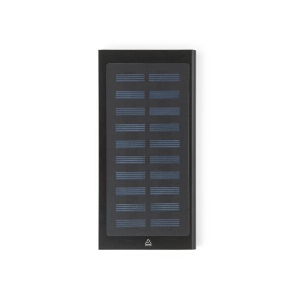 CLERK. 8'000 mAh Powerbank mit Solarpanel aus 100% recyceltem Aluminium