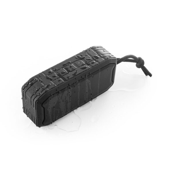 SHEERAN. Lautsprecher 10W mit 9 Stunden Akkulaufzeit und IPX7 aus 100% rABS
