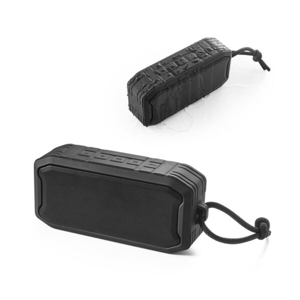 SHEERAN. Lautsprecher 10W mit 9 Stunden Akkulaufzeit und IPX7 aus 100% rABS