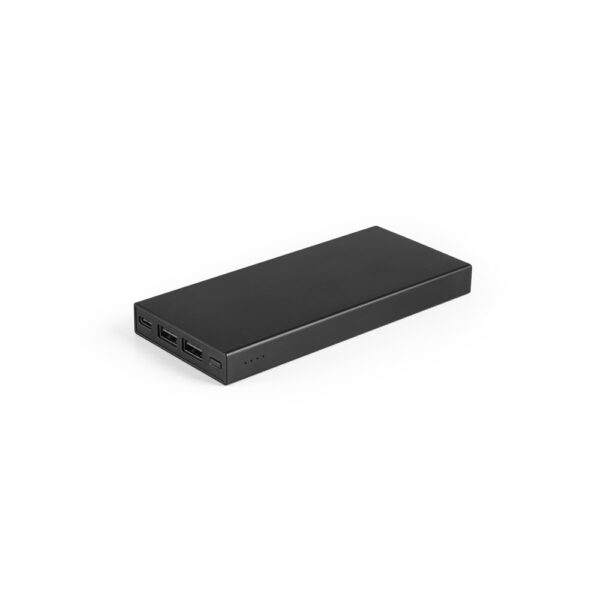 DOROTHY 10. Powerbank 10'000 mAh aus Recyceltes aluminium (100 % rAL) - schwarz