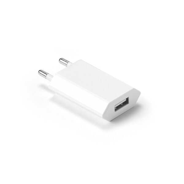 WOESE. Netzadapter USB-A 5W aus recyceltes ABS (100% rABS) - weiss