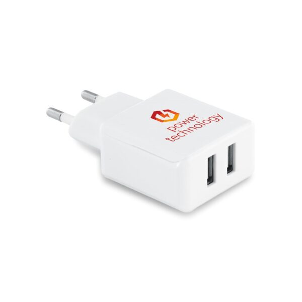 REDI. USB-Adapter aus ABS mit 2 Ausgängen