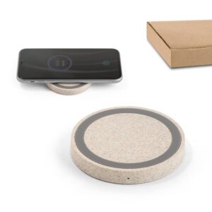 CUVIER. 5W wireless Ladegerät aus ABS und Strohfaser