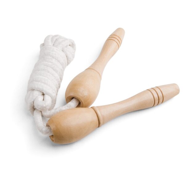 JUMPI. Springseil mit Holzgriff - Naturhell