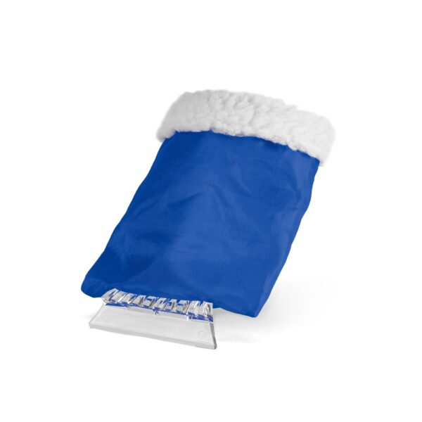 SOLDEU. Eiskratzer mit Handschuh - Königsblau