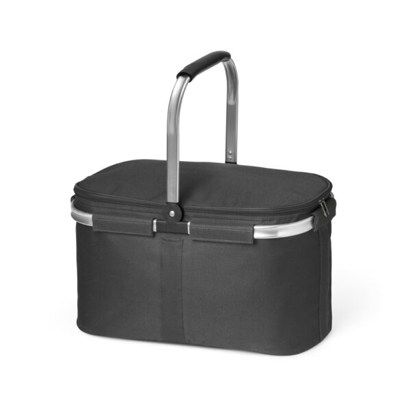 BASKIT. Flexibler Picknickkorb aus 600D - schwarz, 30 L