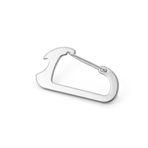 CLOSE. Karabiner aus Aluminium mi Kapselöffner