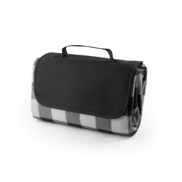 RILEY II. EPE-gefütterte Picknick-Decke (180 g/m²) - schwarz