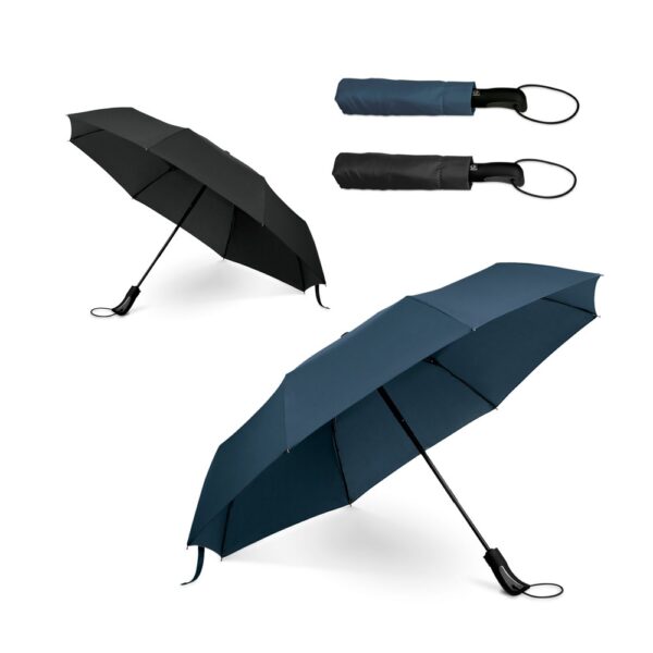 CAMPANELA. Regenschirm aus 190T Pongé mit automatischer Öffnung und Schließung - blau
