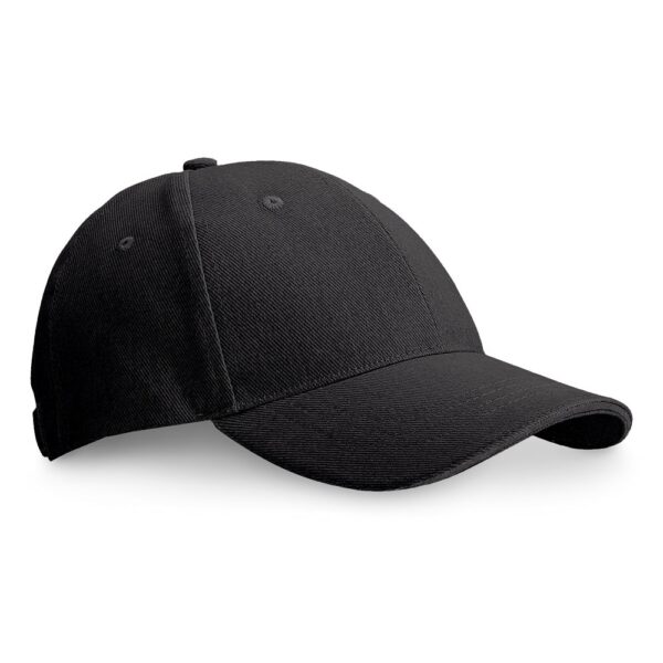 CHRISTOPHE. Sandwichmütze aus 100% Baumwolle (260 g/m²) - schwarz