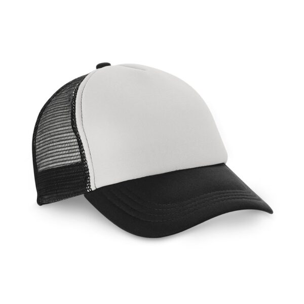 NICOLA. Mütze aus Polyester und Mesh (150 g/m²) - schwarz