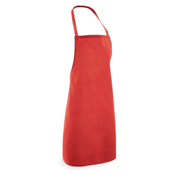 CURRY. Schürze aus Baumwolle und Polyester (180 g/m²) - rot