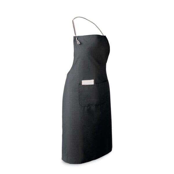 CHIVES. Schürze aus Baumwolle und Polyester (150 g/m²) - schwarz