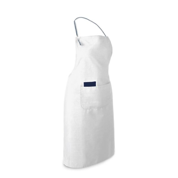 CHIVES. Schürze aus Baumwolle und Polyester (150 g/m²) - weiss