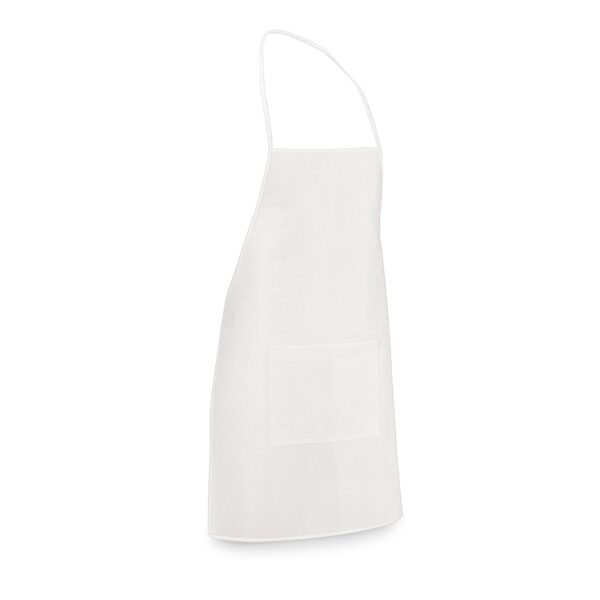 CELERY. Schürze aus Non-Woven (80 g/m²) - weiss