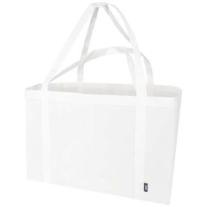 Jumbo Extra große Tragetasche aus recyceltem GRS Non Woven 65 L - weiss