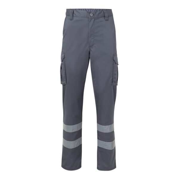 VL DIONYSUS. Multitaschen-Stretchhose (240 g/m²), aus Baumwolle (46 %), EME (38 %) und Polyester (16 %) - grau, 60
