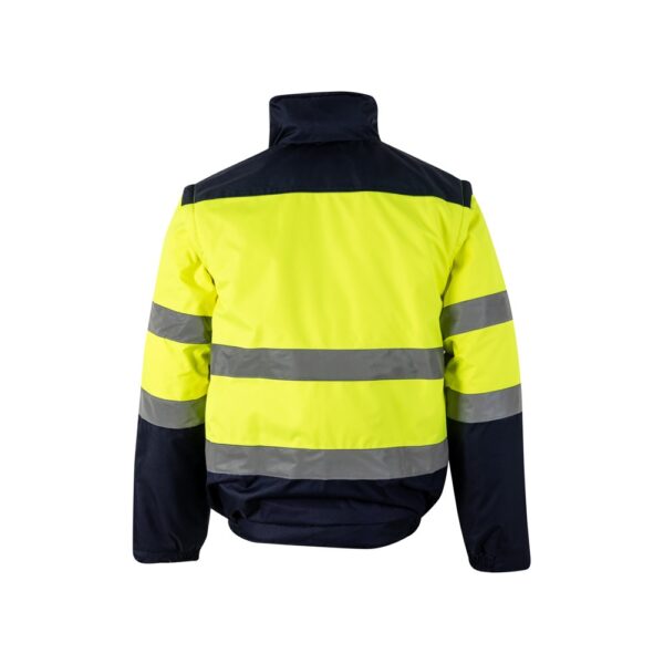 VL JUPITER. Zweifarbige Steppjacke (180g/m²) aus Polyester (100%) mit PU-Beschichtung