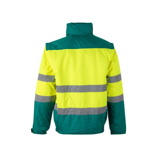 VL JUPITER. Zweifarbige Steppjacke (180g/m²) aus Polyester (100%) mit PU-Beschichtung