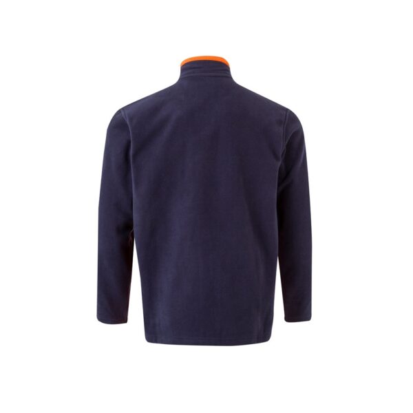 VL GERAS. Zweifarbige Fleecejacke (220g/m²) aus Polyester (100%)