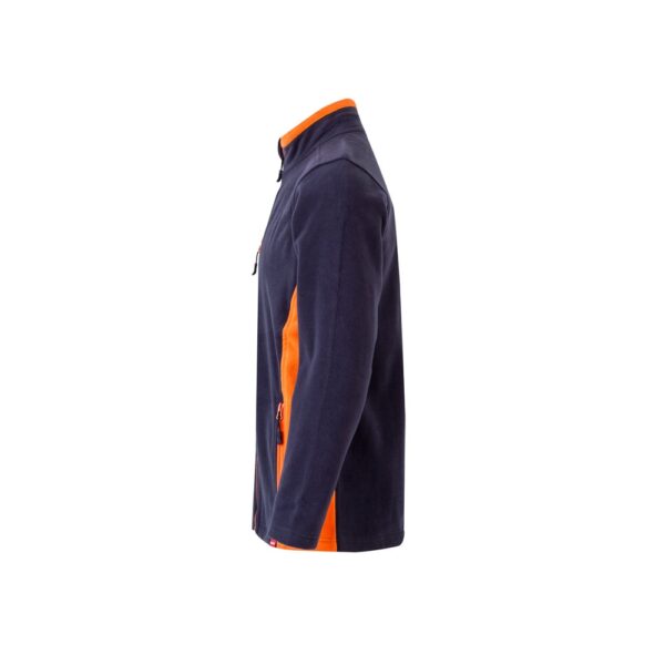 VL GERAS. Zweifarbige Fleecejacke (220g/m²) aus Polyester (100%)