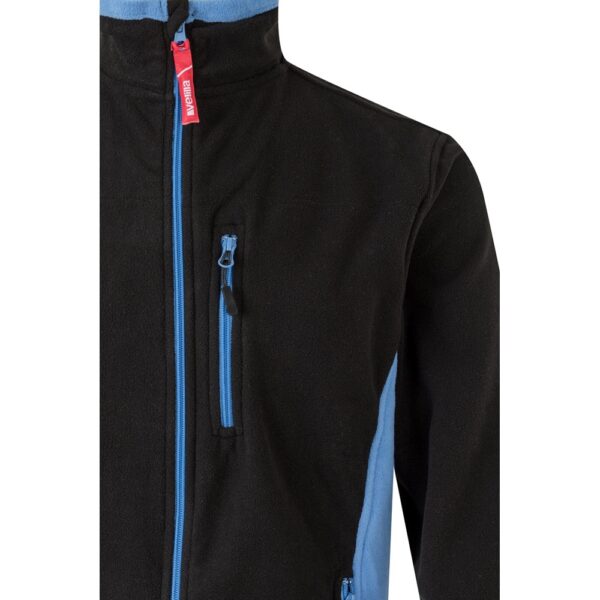 VL GERAS. Zweifarbige Fleecejacke (220g/m²) aus Polyester (100%)