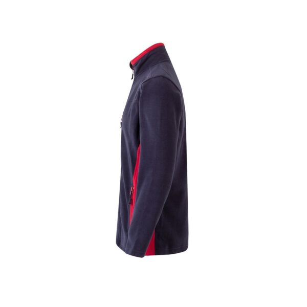 VL GERAS. Zweifarbige Fleecejacke (220g/m²) aus Polyester (100%)